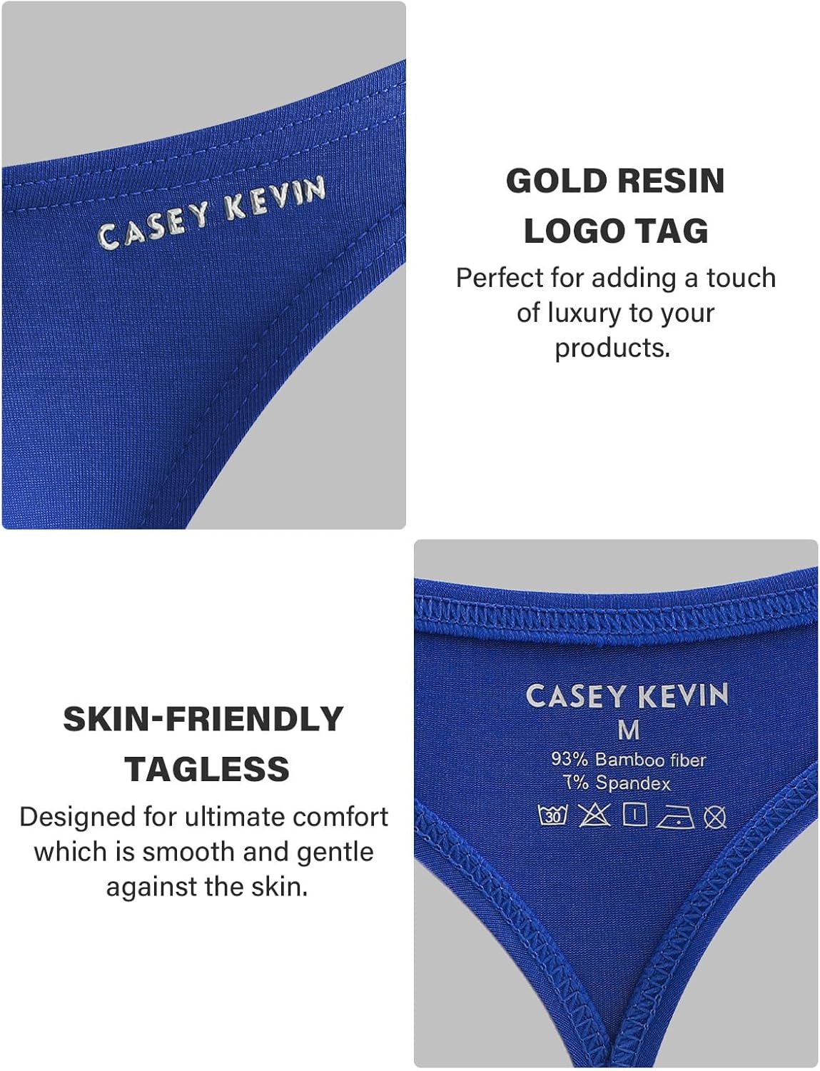 Casey Kevin Men's Thong Underwear for Men Breathable G-String Lightweight T-Back Sexy Bikini - Image 4