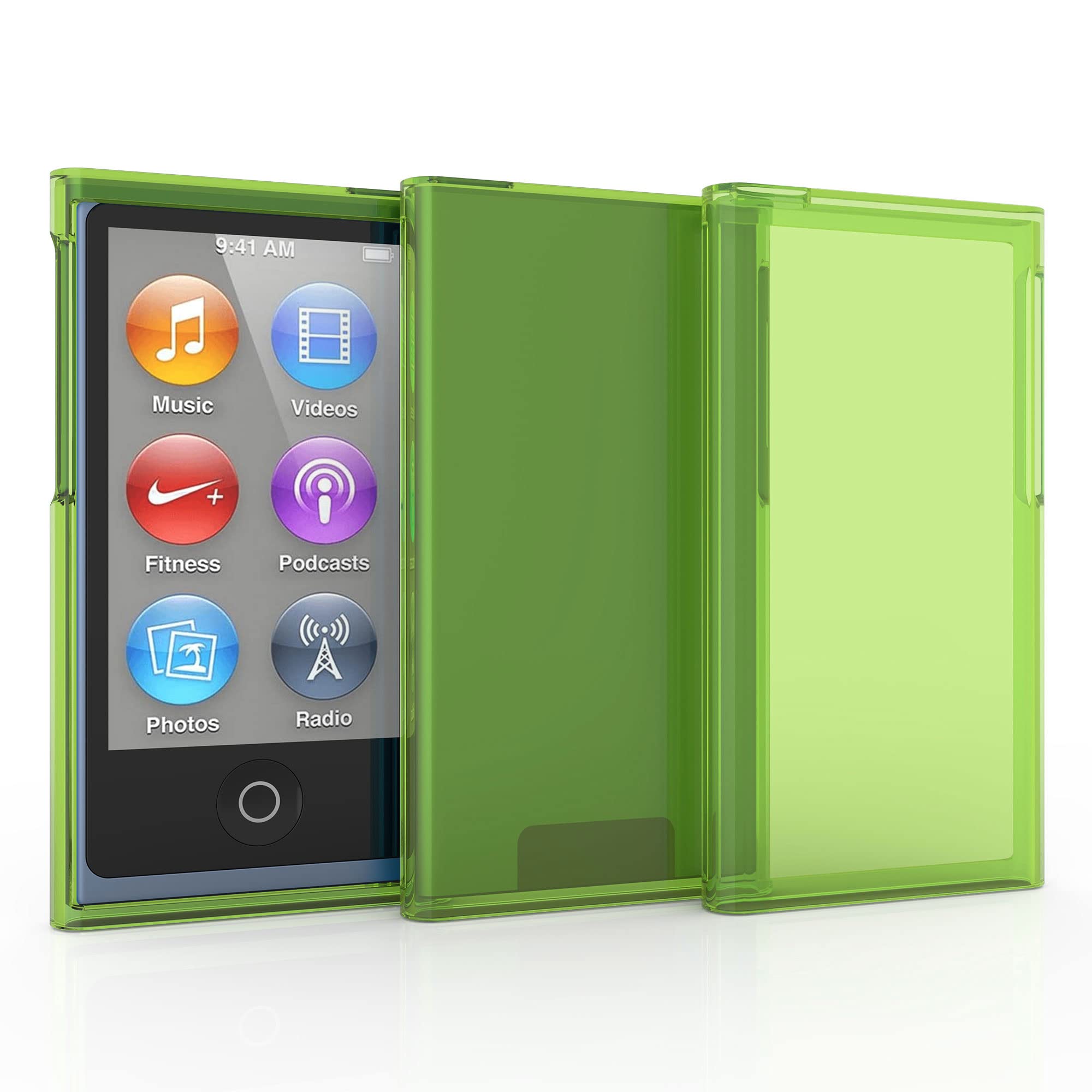 kwmobile Etui kompatybilne z Apple iPod Nano 7 - Silikonowe etui ochronne na odtwarzacz MP3 - Chartreuse
