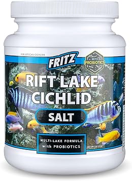 Fritz Aquatics Rift Lake Cichlid Salt Multi-Lake Formula with Probiotics 3-Pound
