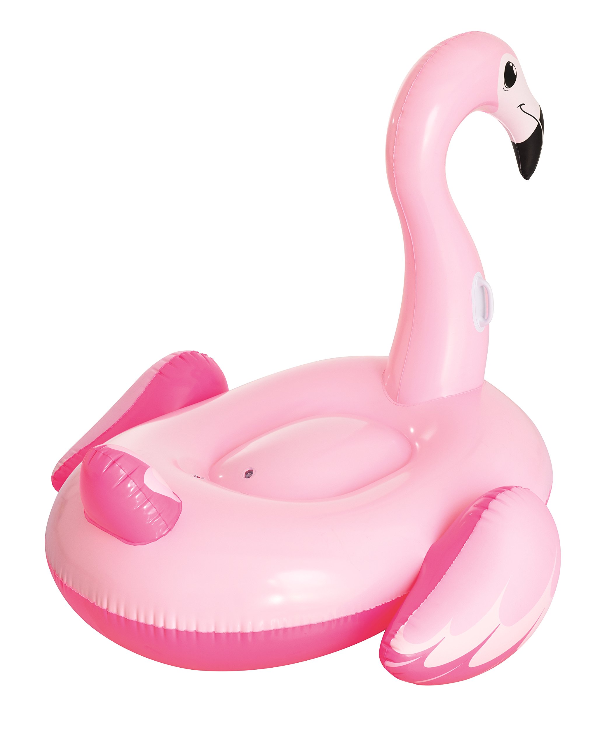 Bestway 41110 Float'nFashion Fenicottero Rosa Cavalcabile Gigante con Maniglie 1,91m x 1,78m