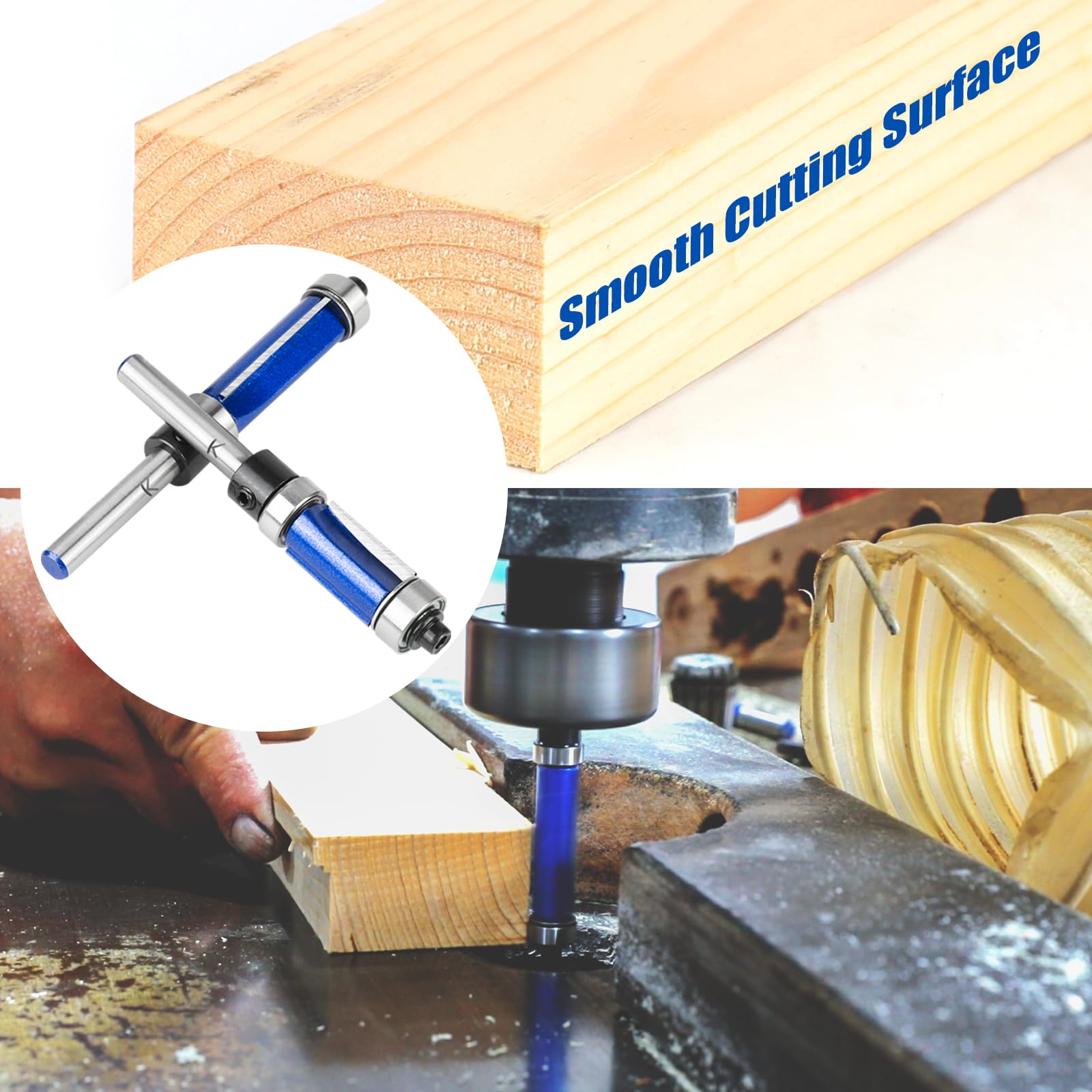Carbide Router Bits Set - Trim & Flush Edge -8