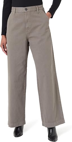 G-STAR Deck 2.0 High Loose Chino WMN, Marrón Turf GD D26432-e078-c982, 32W / 32L
