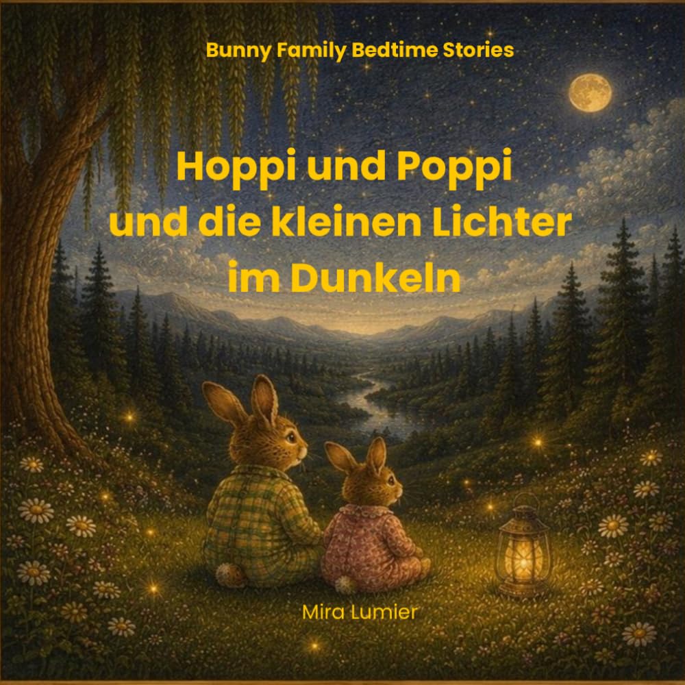 Hoppi und Poppi und die kleinen Lichter im Dunkeln: Eine liebevolle Gutenachtgeschichte gegen Angst im Dunkeln, über Geborgenheit und kleine Lichter ... von 3–6 Jahren (Bunny Family Bedtime Stories)