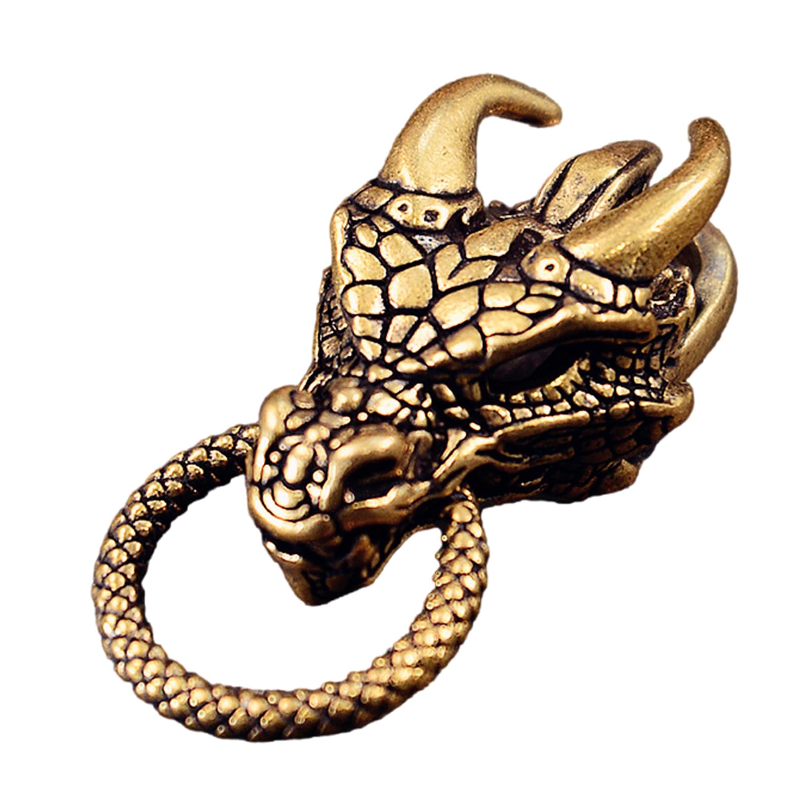 YUXITA Unique Artistic Dragon Metal Beads Pendant for Paracord and Enthusiasts Jewelry Making Paracord Bead