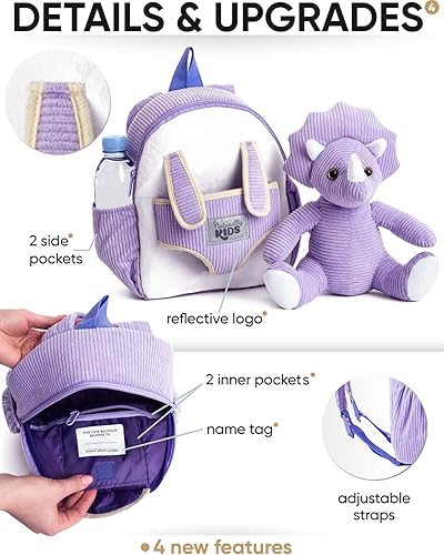Miniatura 274 de Naturally KIDS - Juguetes de unicornio para niños y niñas de 2 a 3 años, regalos de cumpleaños, mochila de unicornio para niños pequeños 03 Unicornio