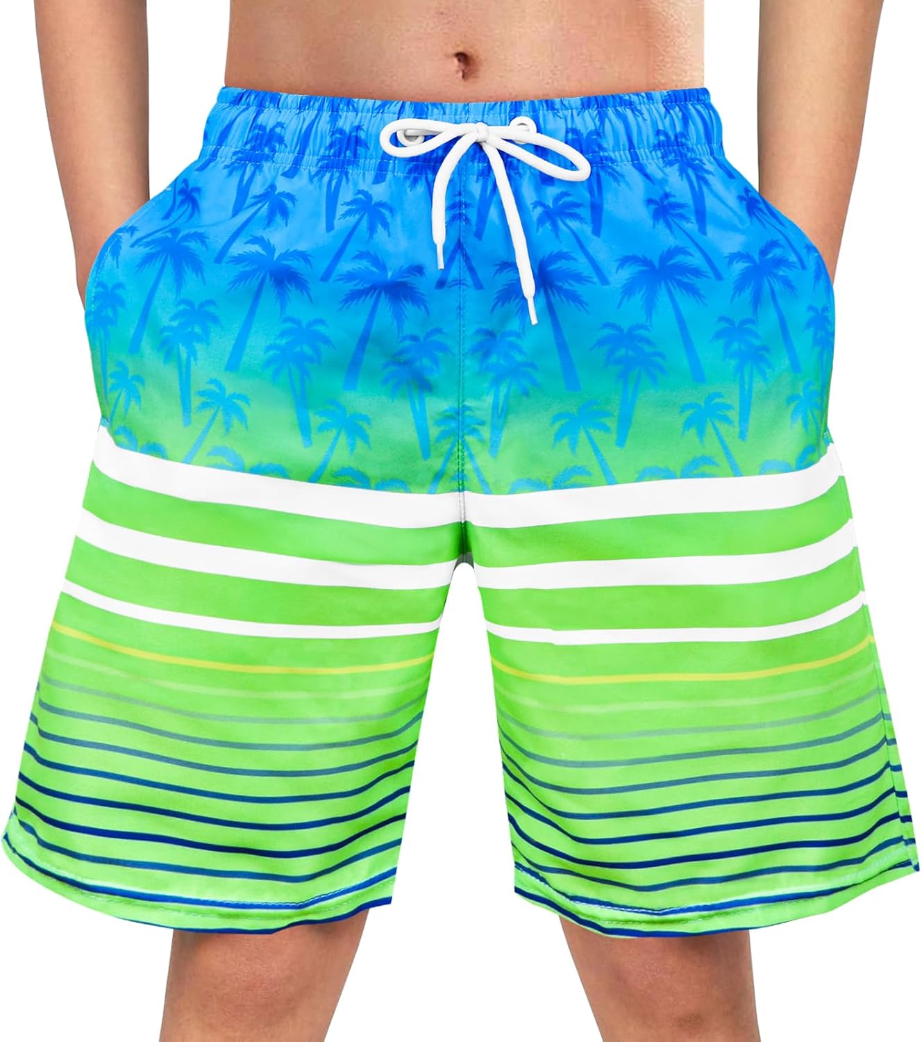 OlyPegic Boys Swim Trunks Bathing Suit Boys Swimsuit Swim Shorts Swimwear Quick Dry Swim Trunks Kids Beach Board Shorts