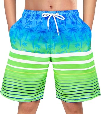 OlyPegic Boys Swim Trunks Bathing Suit Boys Swimsuit Swim Shorts Swimwear Quick Dry Swim Trunks Kids Beach Board Shorts