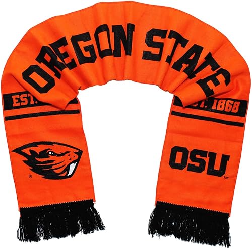 Tradition Scarves Bufanda Oregon State Beavers - OSU 2017 tejido naranja brillante
