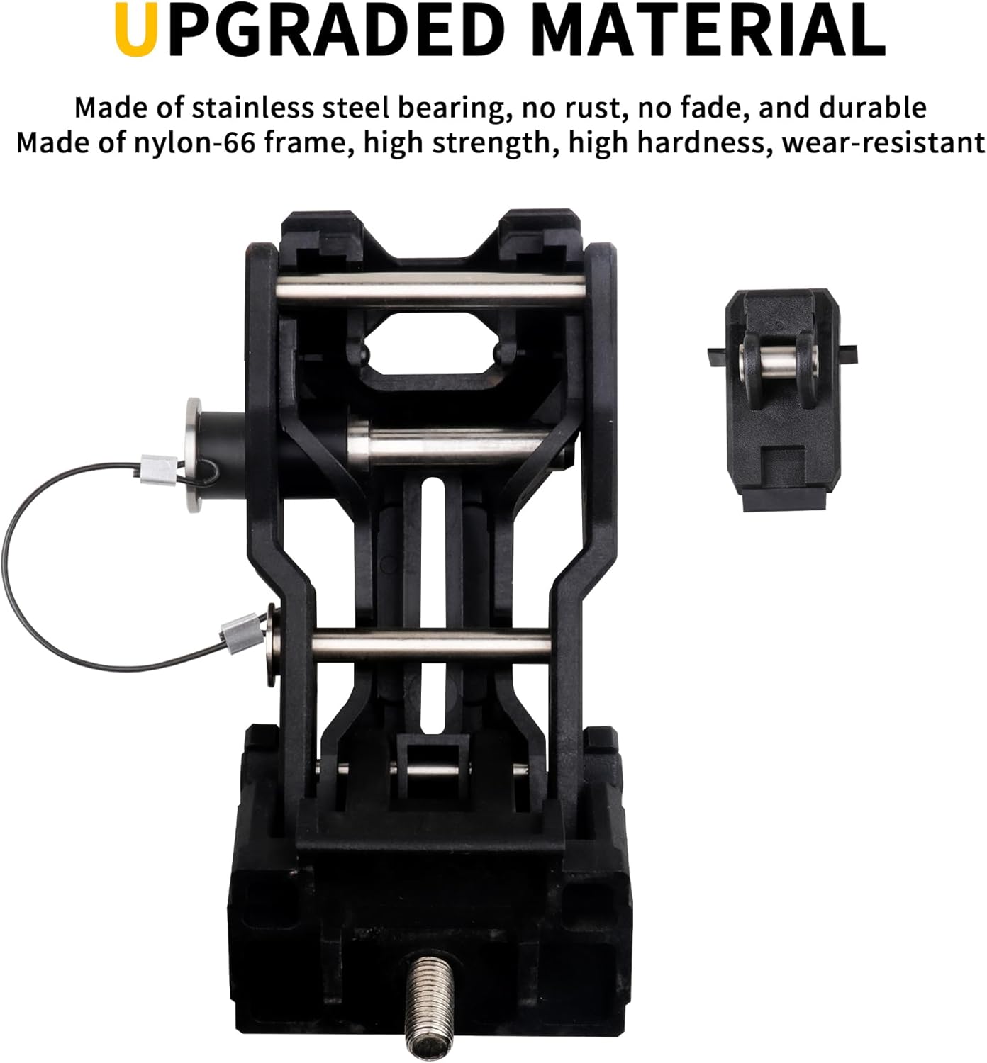 Locking Hood Latch Hood Lock Compatible with 2018-2026 Jeep Wrangler JL 4XE Gladiator JT Hood Latches Kit Hood Catch Replacement Accessories, Eliminate Hood Flutter, 2X Keys, 1 Pair Black