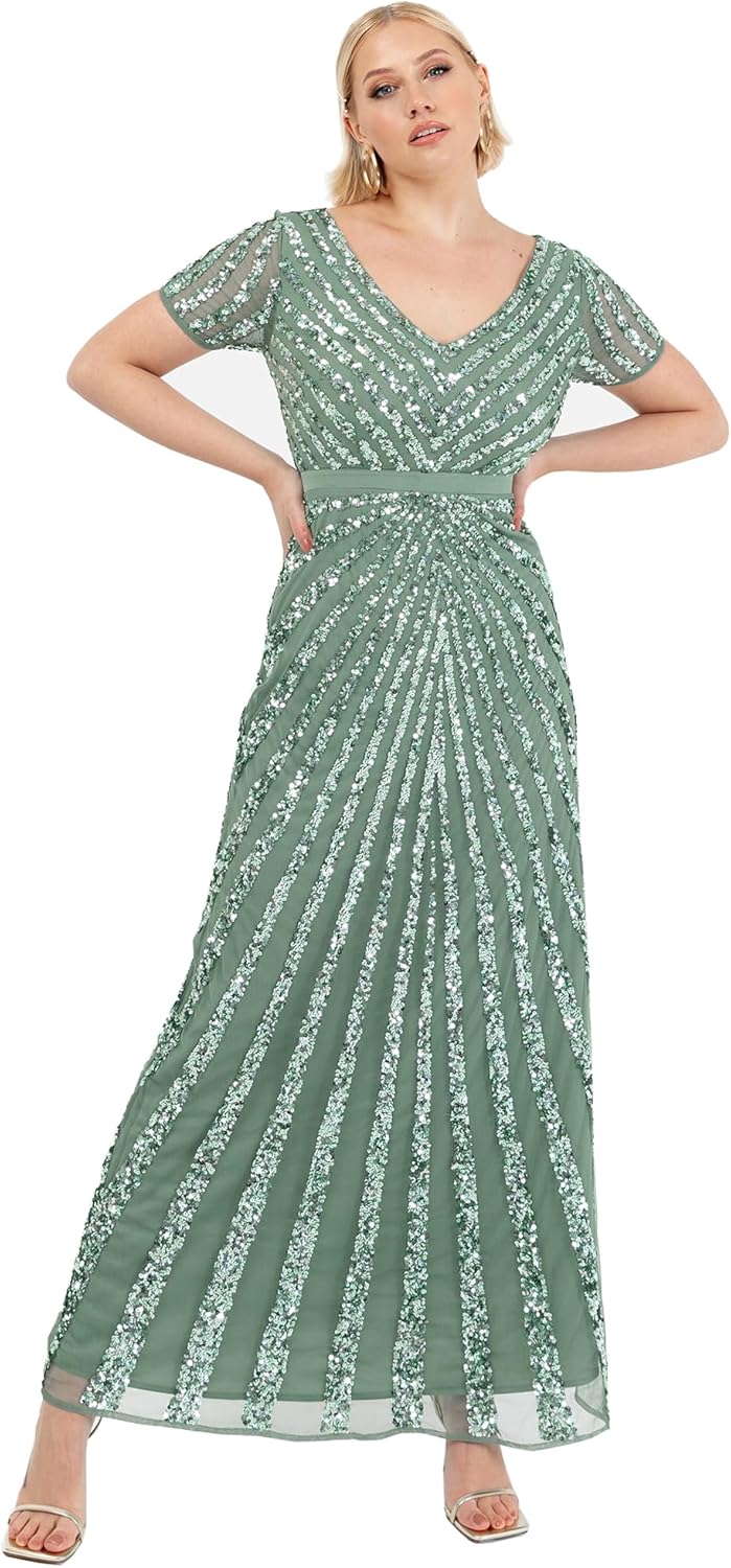 Maya Deluxe Women's Maxi Embellished Sequin Dress Botswana | Ubuy Maya Deluxe Women's Maxi Embellished Sequin Dress Botswana | Ubuy