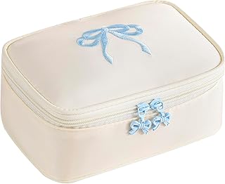 Bolsa de maquillaje de nailon de viaje con pa...