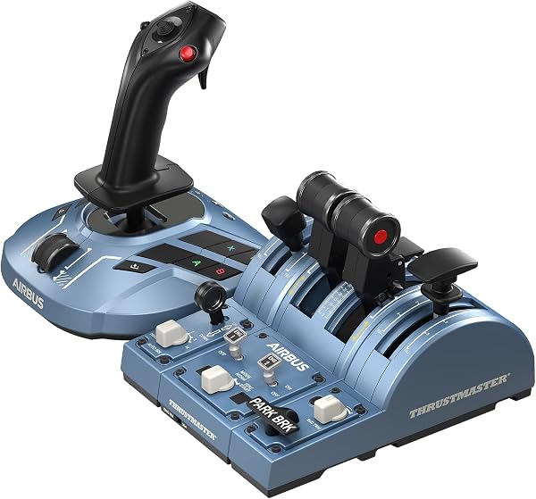 Thrustmaster TCA Captain Pack X Airbus Edition - Pack de Vuelo Completo para Xbox Series X|S y PC (Sidestick, Quadrant y Add-ons, Licencia Oficial Airbus) Azul/Negro - 3