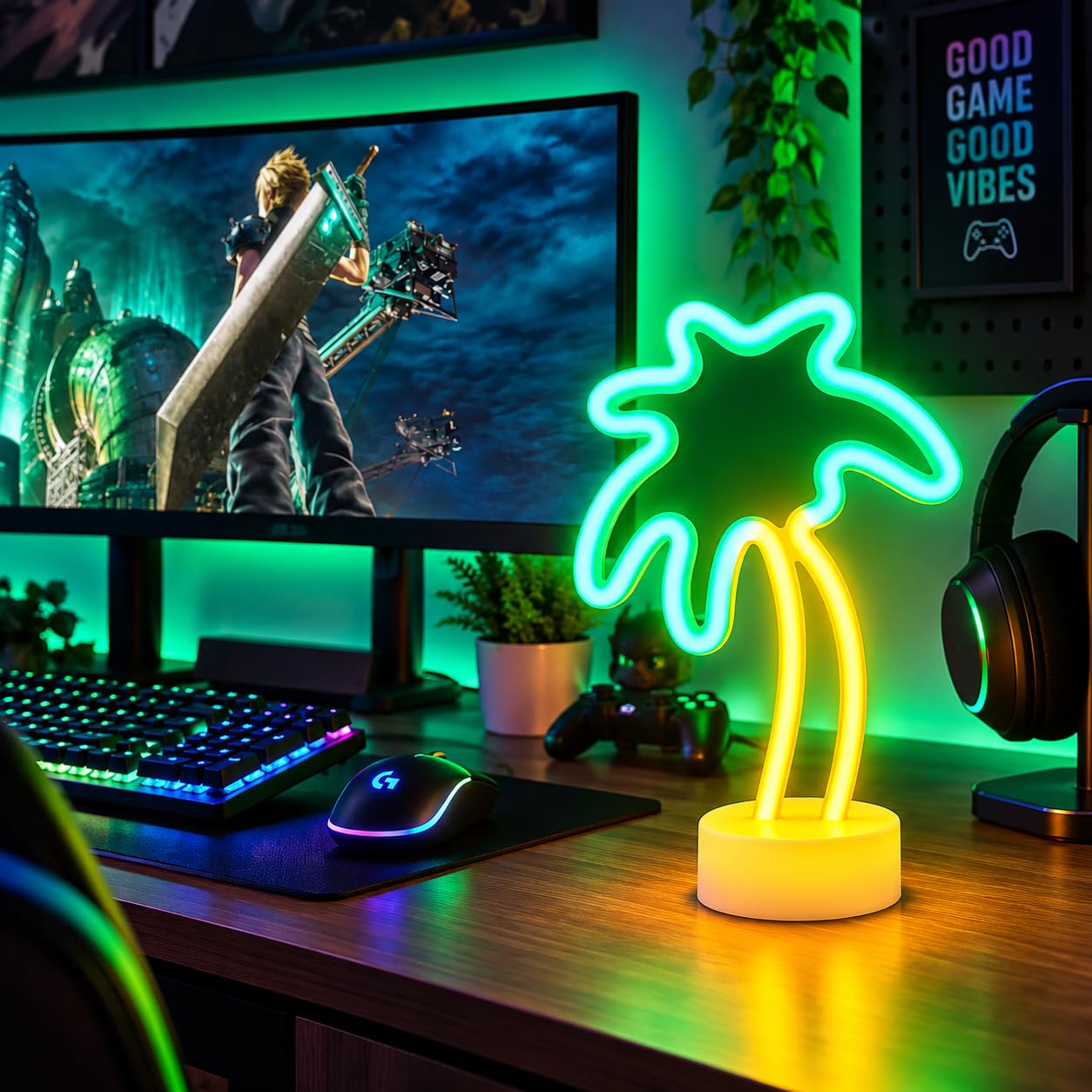 ネオン風 ライト　ミラー　OPEN パームツリー ワーゲン Amazon.co.jp: YSMNDE ヤシの木のネオンサイン、ココナッツツリーLED
