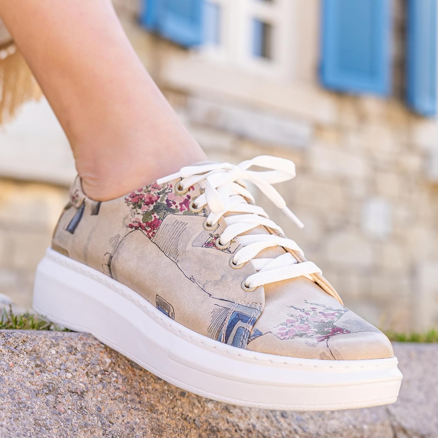 DOGO Wedge Platform Sneakers for Women - Handmade Vegan Leather, Unique Chunky Sneakers