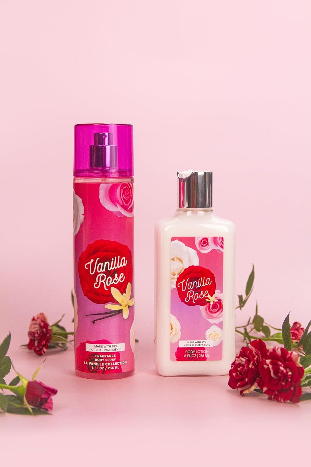 Vanilla Rose Set | Body Mist and Body Lotion - Image 2