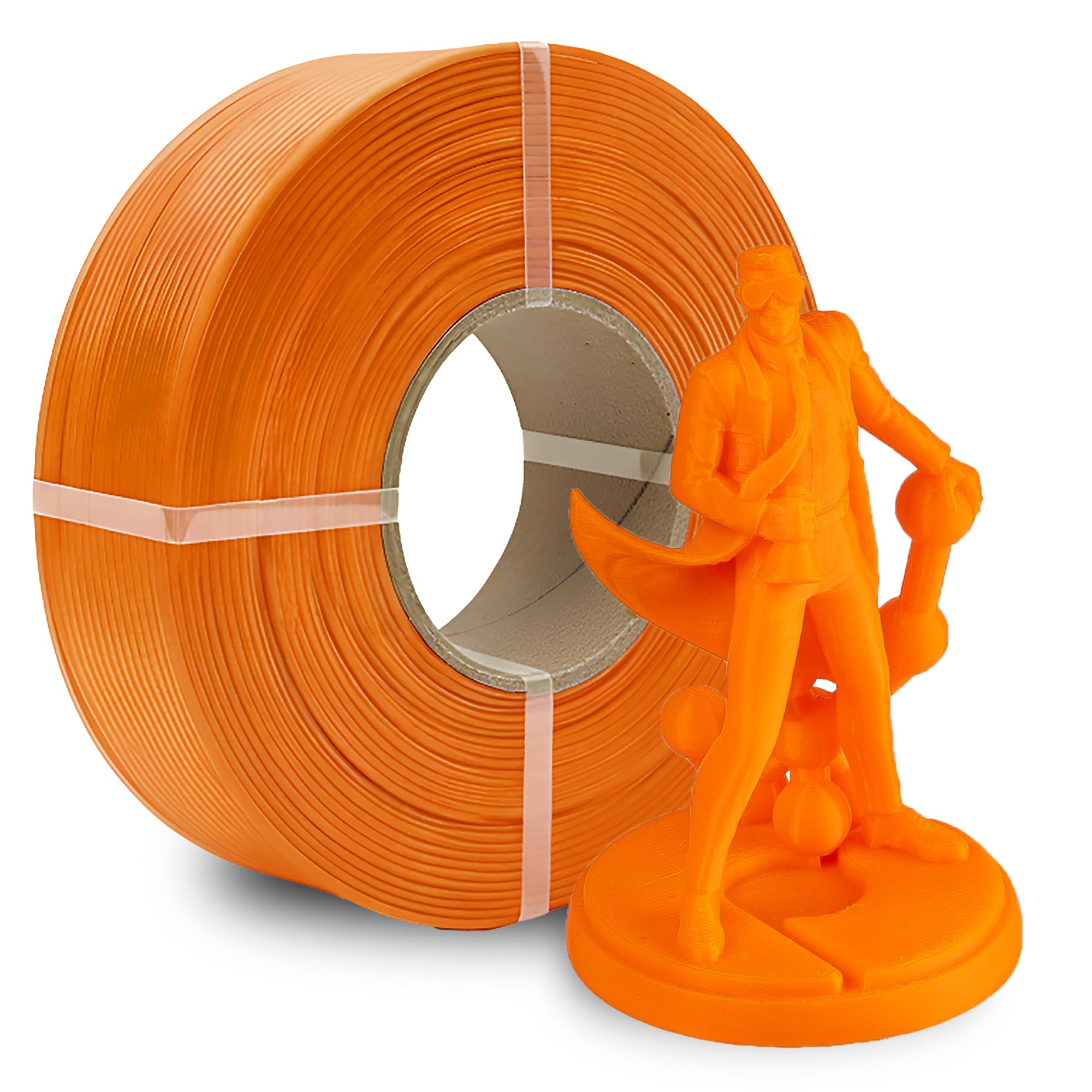 Polymaker Panchroma Refill Spool Orange PLA 3D Printing Filament Refill, Compatible with All Reusable Spools and All Major FDM 3D Printers,
