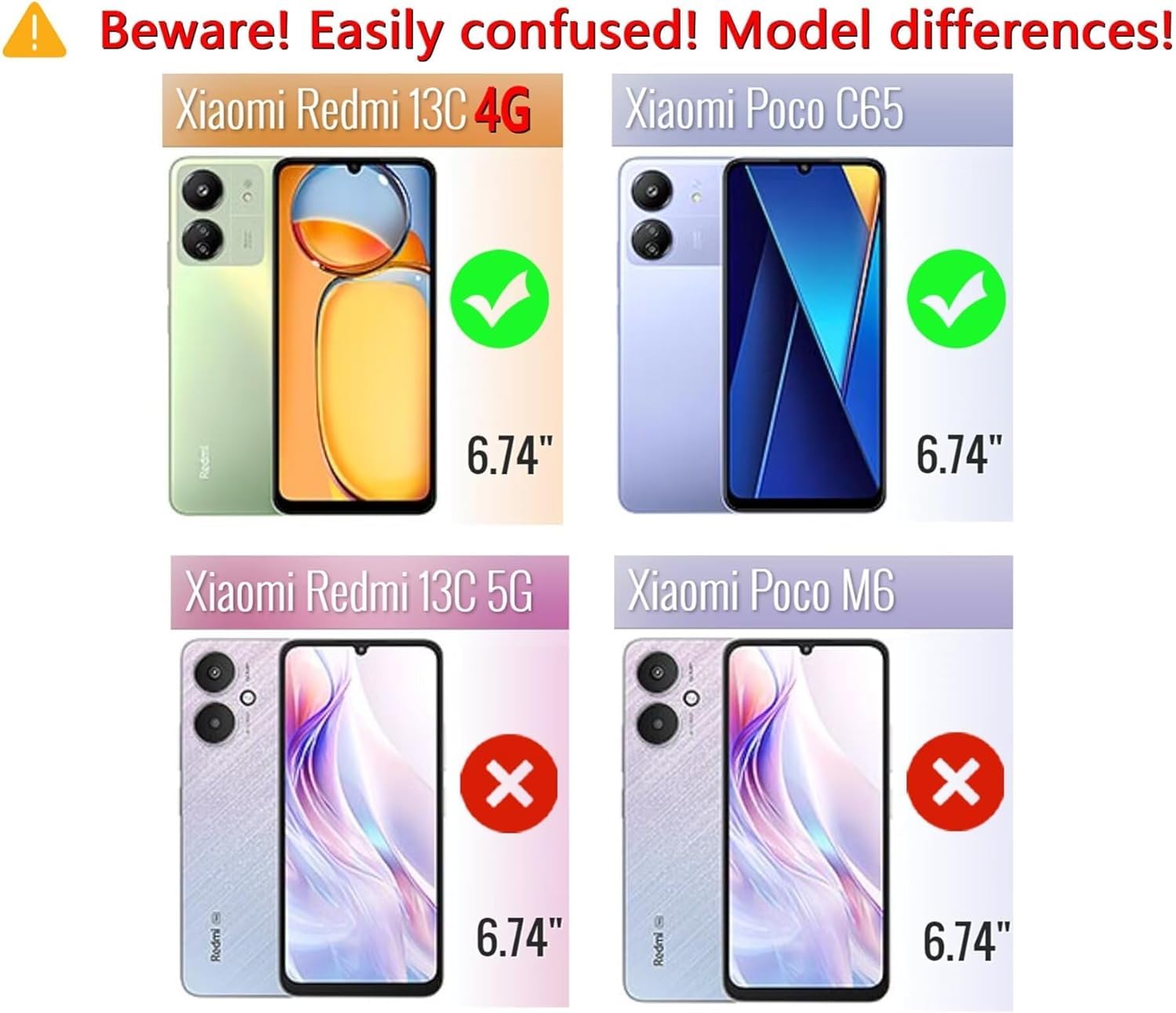 GOGME Schutzhülle Mit Ringhalter Für Xiaomi Redmi 13C / Poco C65 - Stoßfest, TPU, Lila
