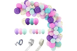 Unicorn Balloons Arch Garland Kit - Magical Birthday Decor for Girls