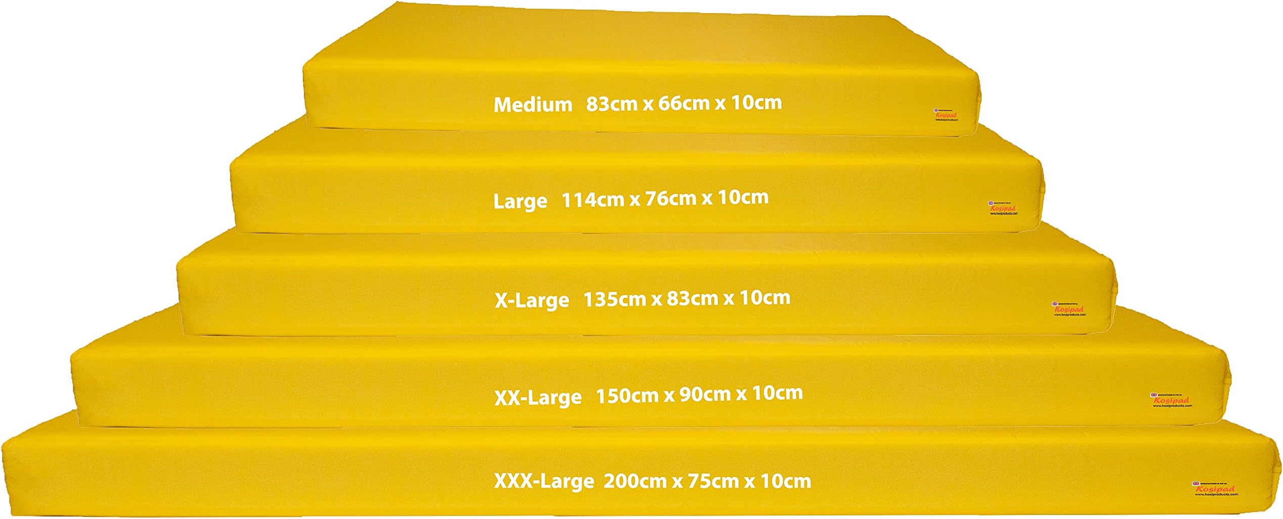 KosiPad Deluxe Gym Landing Gymnastics Yoga Crash Mat, Play, Nursury, Training Safe, Soft