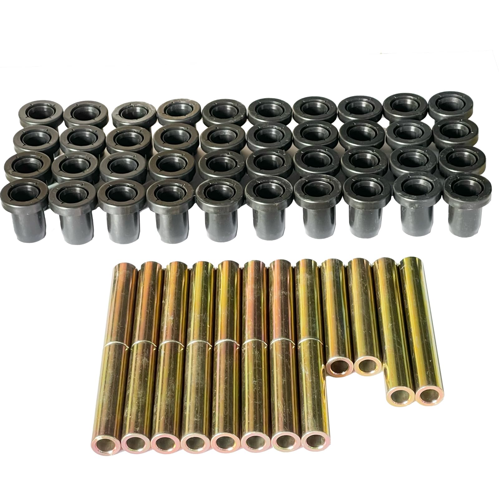 Photo 1 of DCOMA Front and Rear Upper Lower A Arm Shaft Bushings for Polaris Ranger 500 700 800 900, Control A-Arm Bushing Kit, Heavy Duty Arm Bushing, Durable Replacement Kit for Enhanced Suspension Performance