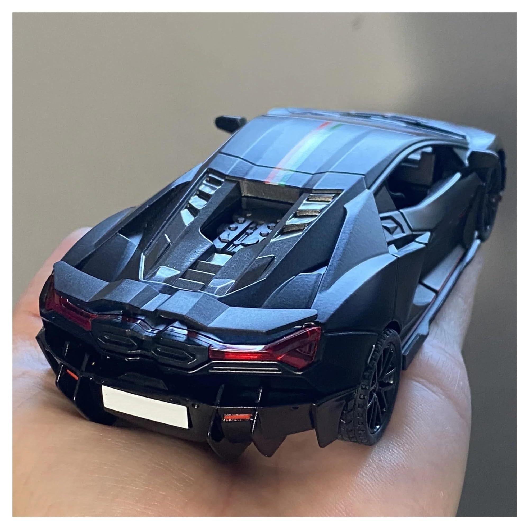 Modellino Diecast Modellismo da Collezione Auto Per Revuelto Modellino Auto | 1:32 Collezione Metallo Scala Modello(Nero)