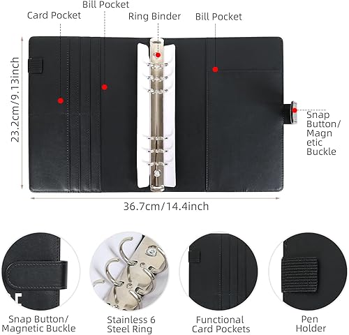 Miniatura 4 de Carpeta de desafío de 100 sobres, carpeta de desafíos de ahorro de 100 sobres, libro de desafíos de ahorro de $5,050, carpeta de presupuesto, libro