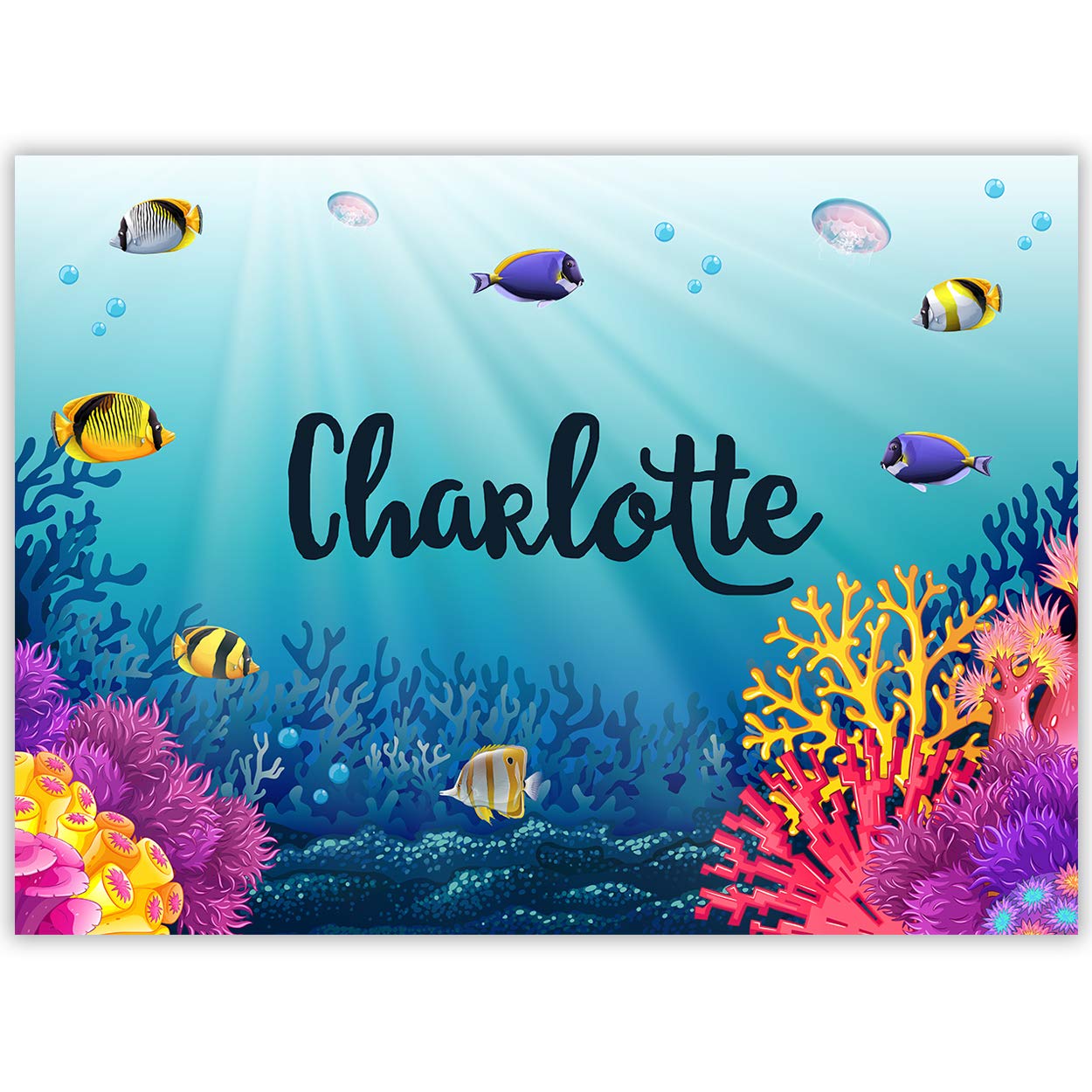 Paper Themes Play Mat playdoh mat Kids Messy Mat Paint sheet Playdough mat Arts and crafts splash mat (Under the Sea, (M) 75 x 55 cm)