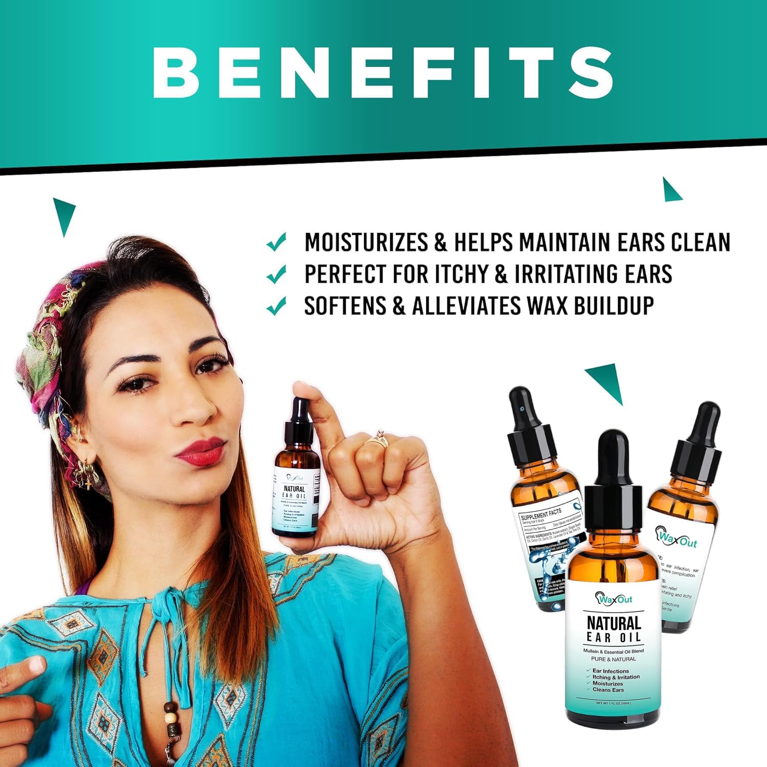 Natural Mullein Ear Wax Removal Oil & Cleaner with Garlic | Pain & Earache Drops | Earwax Softener, Moisturizer & Allergy Soothing | Tinnitus, Itching, Ringing, Infections & Clogged Ears — Amazon image 4