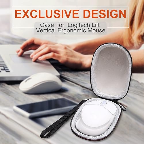 Miniatura 5 de LTGEM - Funda rígida de EVA para mouse inalámbrico Logitech G705 para juegos bolsa de almacenamiento protectora de viaje