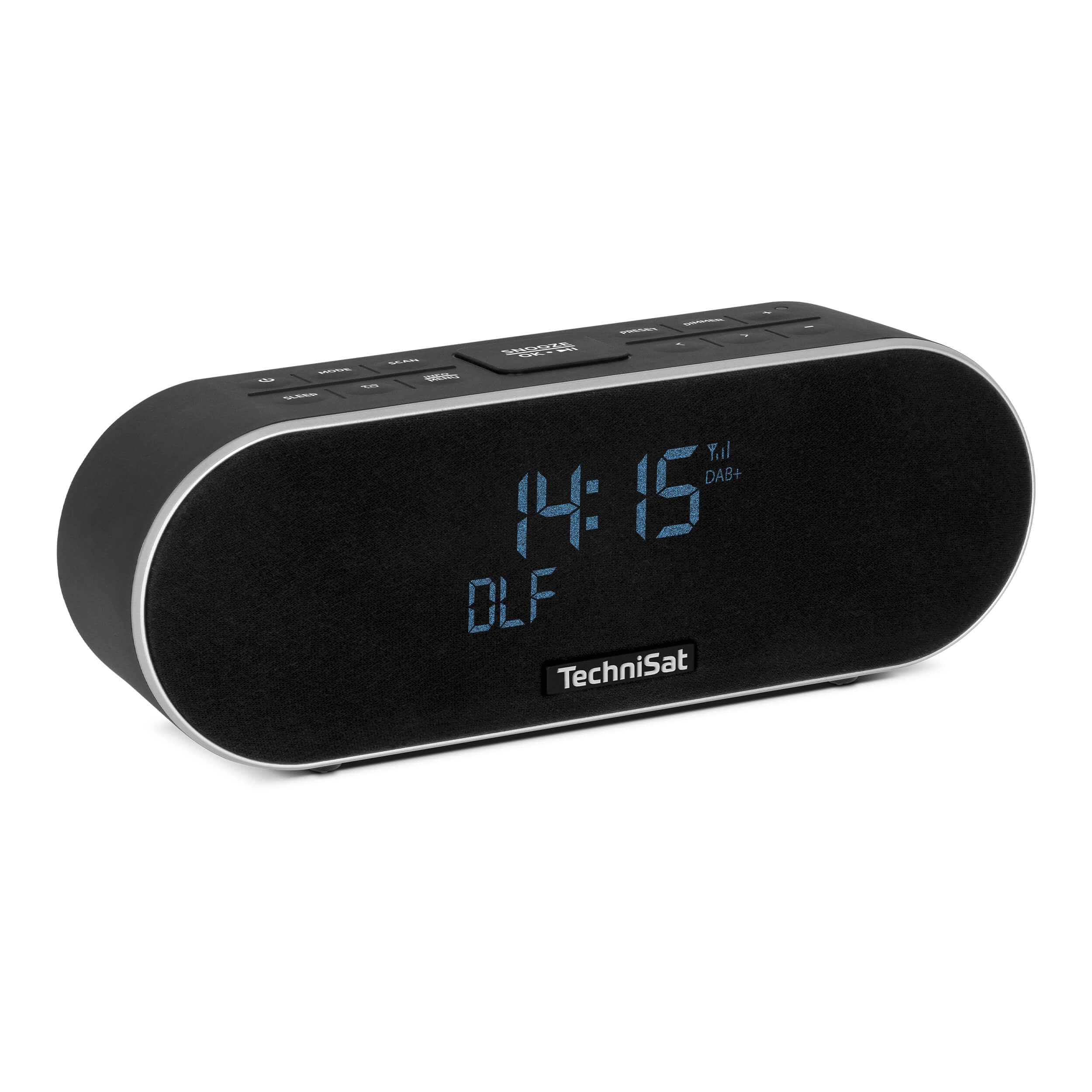 TechniSat DIGITRADIO 53 BT – Wecker, Bluetooth Lautsprecher, DAB+ Radio | DAB, UKW, FM, Sleeptimer, Snooze, Lichtsensor, Doppelarlarm, Bluetooth-Audiostreaming, USB-Ladefunktion, 20 Watt, Schwarz