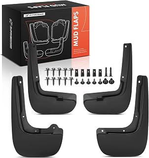 Set of 4PCS Mud Flaps Splash Guards Mudguards Mudflaps with Hardware Kits Accessory Compatible with Chrysler Pacifica 2017-2025, Voyager 2020-2025, Front and Rear, Driver & Passenger Side