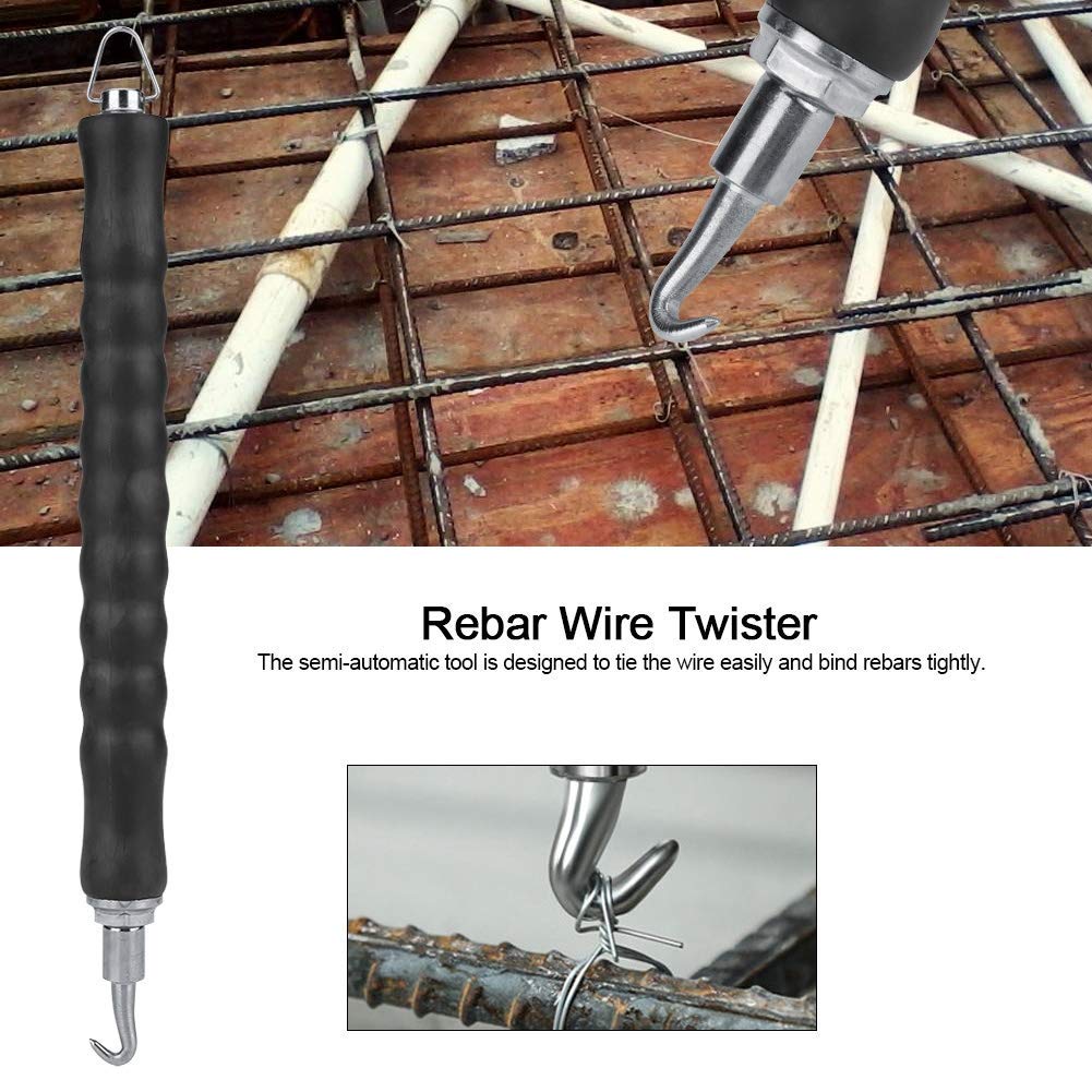 Herramienta de torsión, alambre de armadura de alambre Twister herramienta semiautomática de gancho retráctil construcción de sitios de refuerzo herramienta de atado