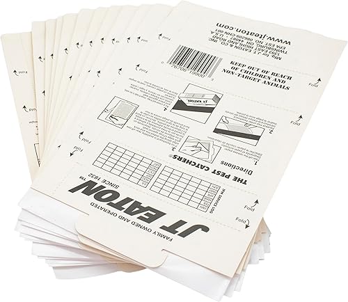 Vista 6 de Trampa adhesiva Stick-Em para ratones e insectos – Control efectivo de roedores e insectos en interiores – Adhesivo no tóxico y sin desorden – Ideal