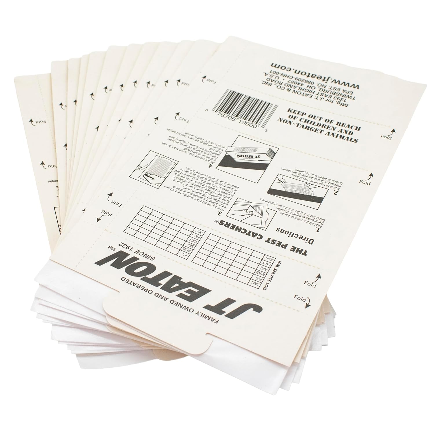 Pest Catchers Glue Board – 4.875" x 8.5" Adhesive Trap for Mice and Small Insects, Non-Toxic, Easy Cleanup, Indoor Use