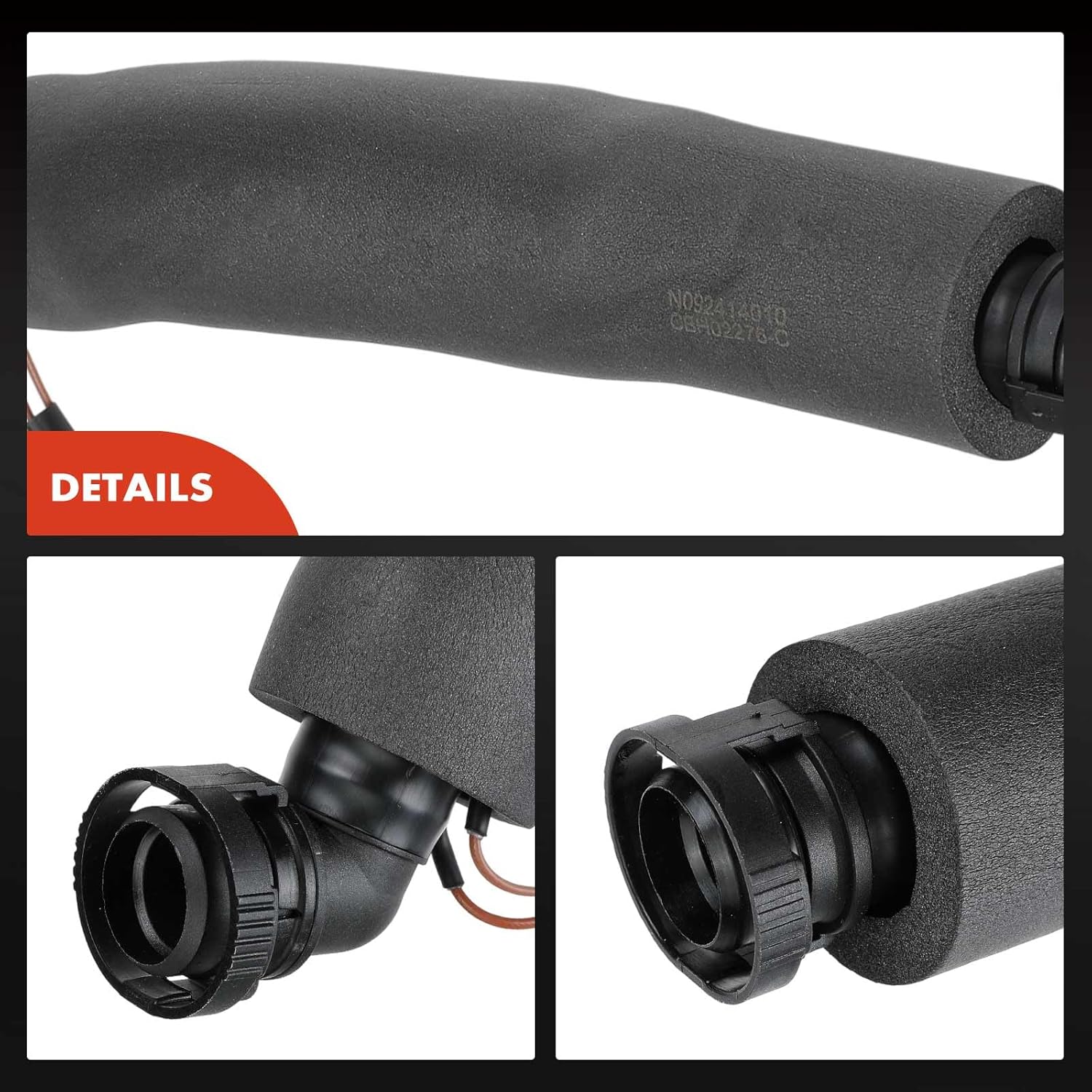 A-Premium Engine Crankcase Breather Hose Compatible with BMW 325i 2006, 325xi 2006, 323i 2006, 330i 2006, 330xi 2006, 525i 2006-2007, 525xi 2006-2007, 530i 530xi 2006-2007, Z4 2004-2007, 2.5L 3.0L