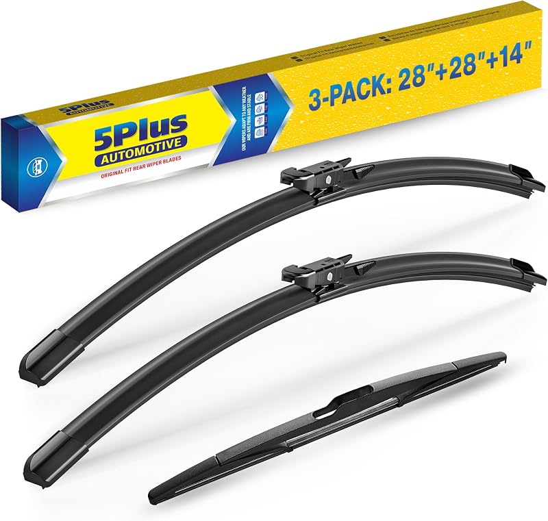 Palhetas do limpador de para-brisa 5 PLUS para Ford Transit Connect 2014 a 2022 – Conjunto com 3
