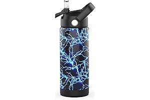 Kids Insulated Water Bottle with Straw: 18oz School Water Bottles for Boys and Girls
