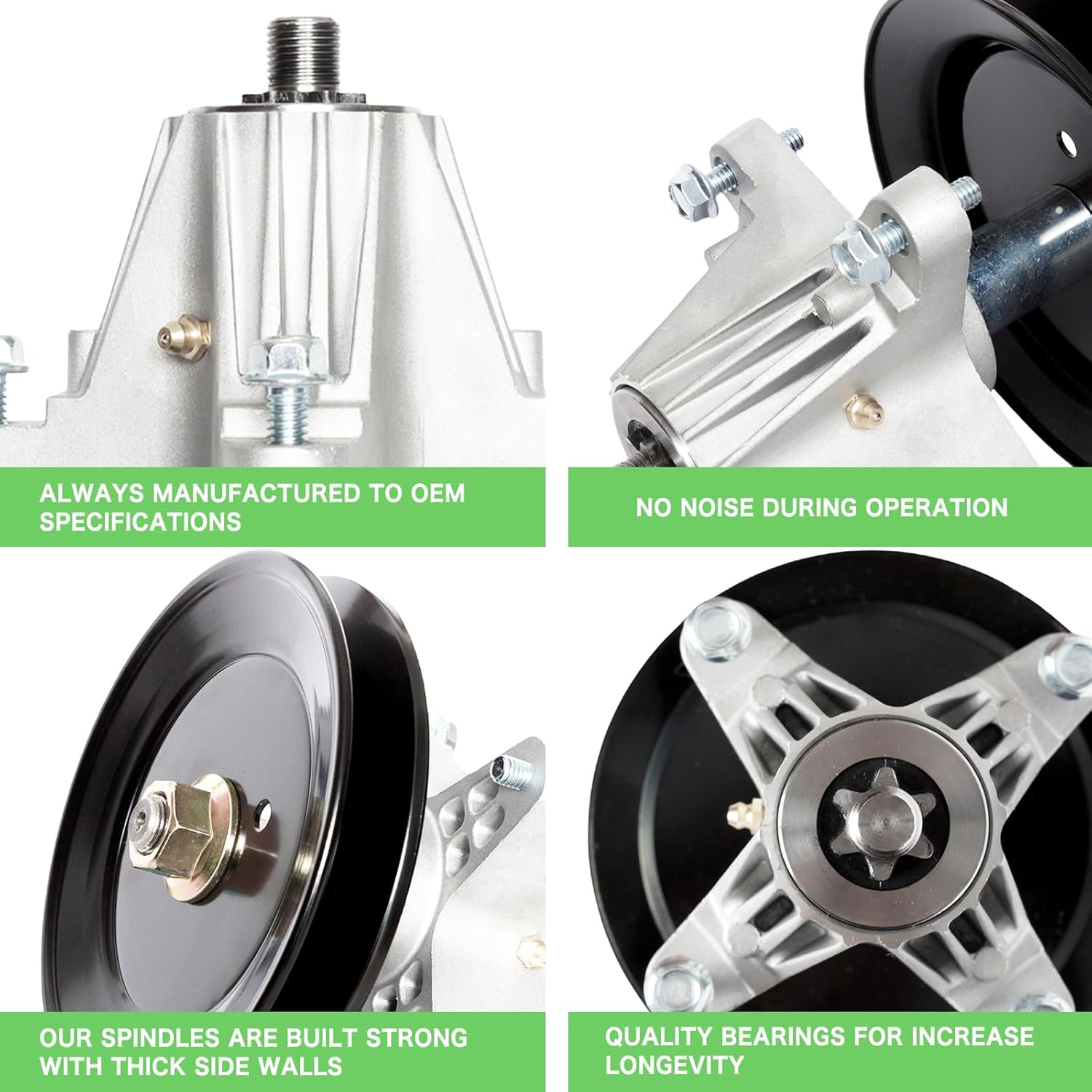 46 inch Mower Deck Rebuild Kit Fit for Cub Cadet LTX1045 LTX1046 Craftsman/MTD LT2000 LT2000 LT2500 Troy-Bilt Horse XP Mower Include (2) Spindle 918-04865 (2) Idl er 956-04129 (1) Be lt 754-04219