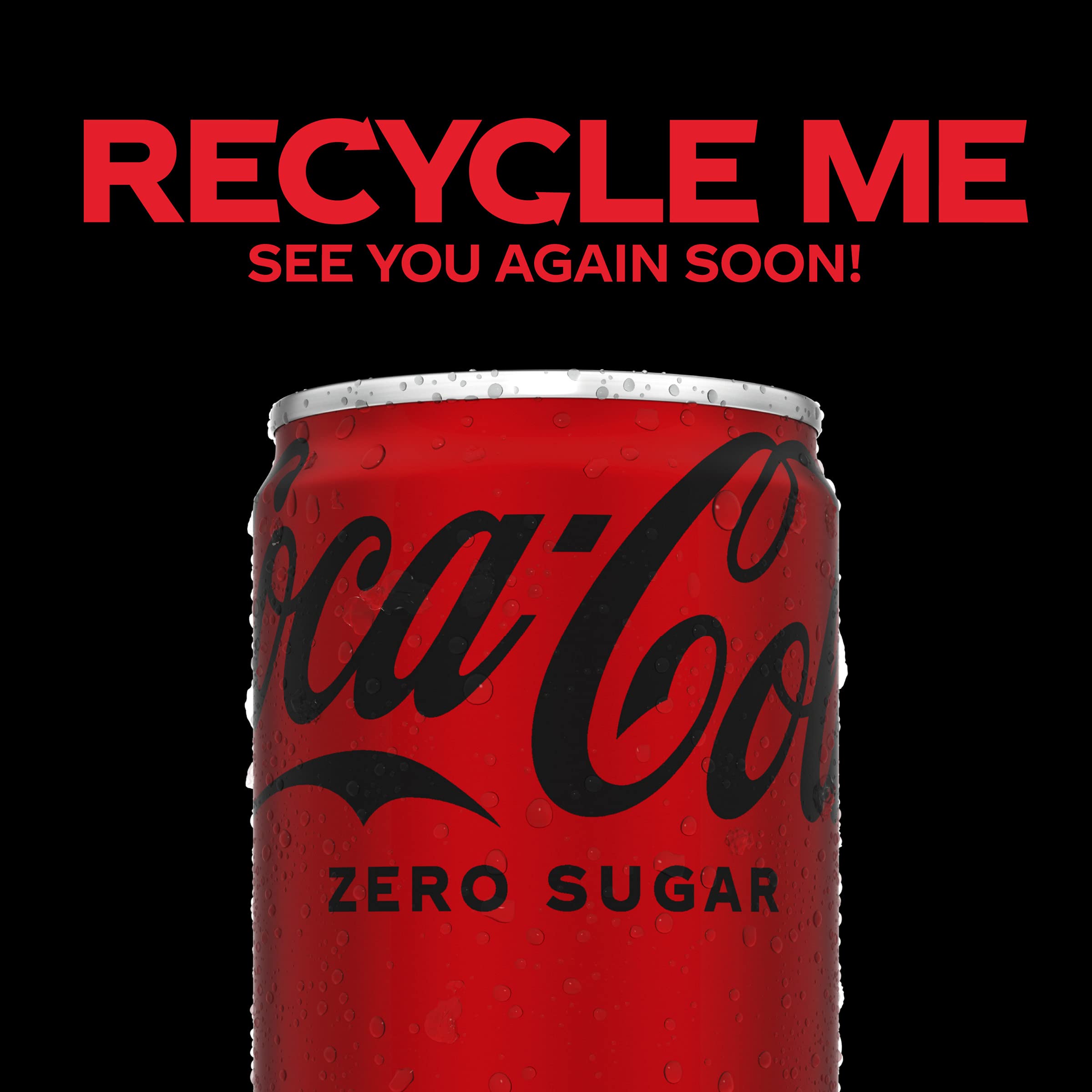 Coke Zero Sugar Mini-Can 7.5 fl oz, 12 Pack (Package May Vary)