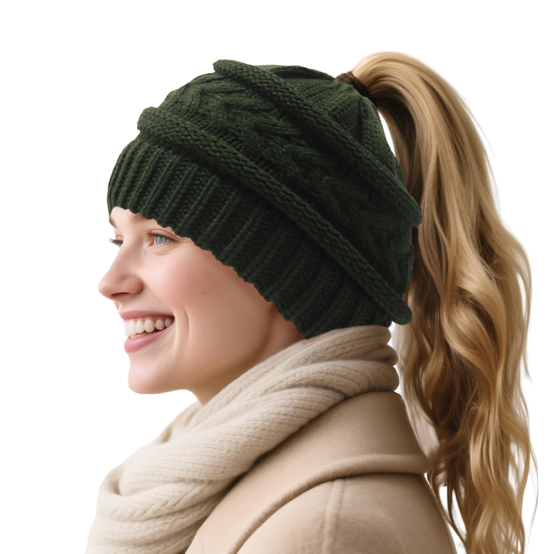 PFFY Beanie Hat for Women Winter Warm Knit Beanies Hats Skull Cap