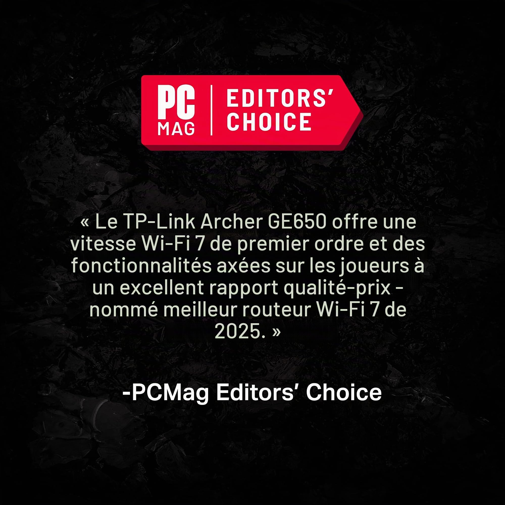 TP-Link BE11000 Tri-Band WiFi 7 Gaming Routeur Archer GE650 | 6-Stream 11Gbps Supporte 320MHz | 2×5G + 3×2.5G Ports USB 3.0 | Accélération de Jeu, Port dédié et Panneau pour Jeux