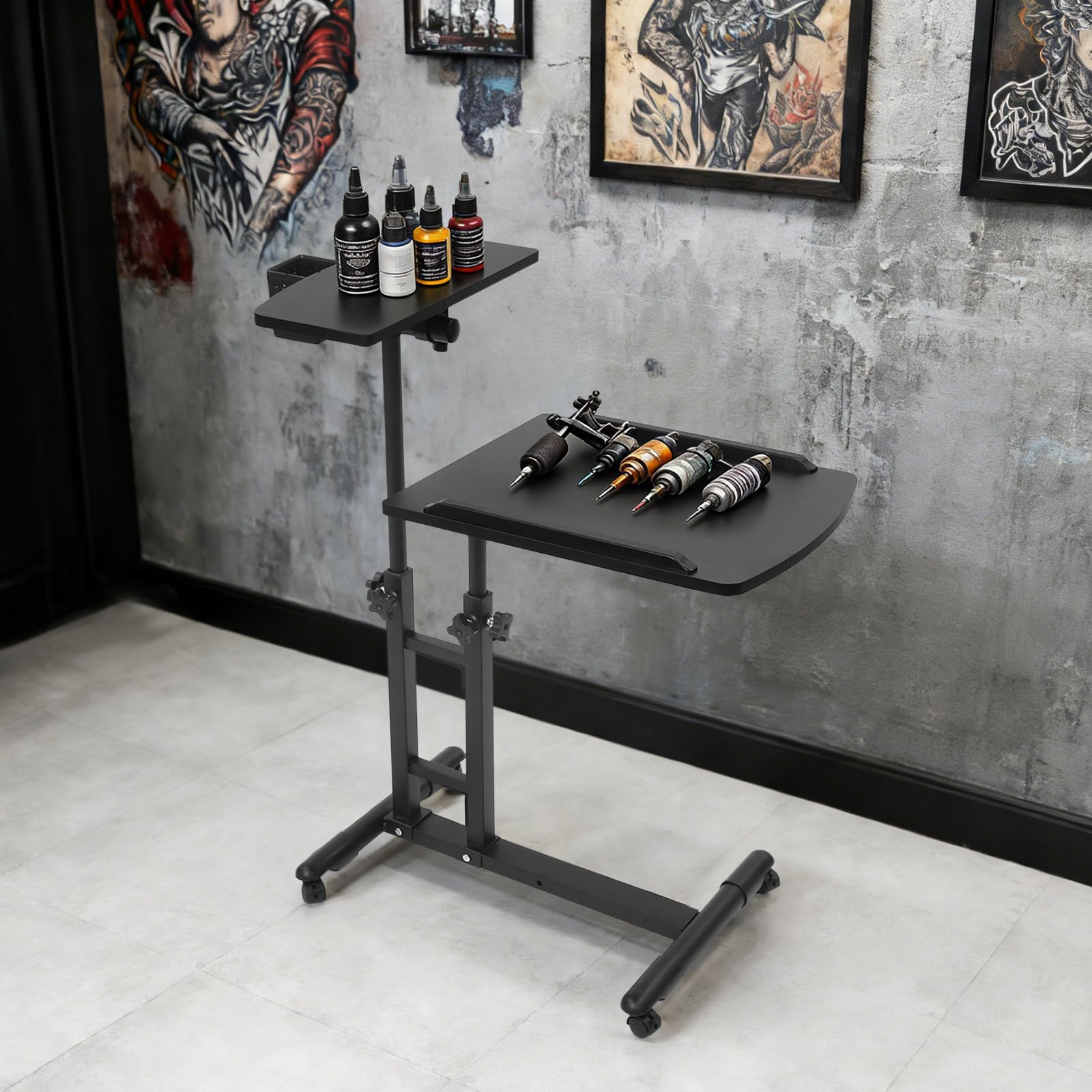 Supporto regolabile per tatuaggi, postazione di lavoro per tatuaggi, banco da lavoro professionale rimovibile, mobile da lavoro, carrello da lavoro, per bellezza, massaggio, manicure, salone di