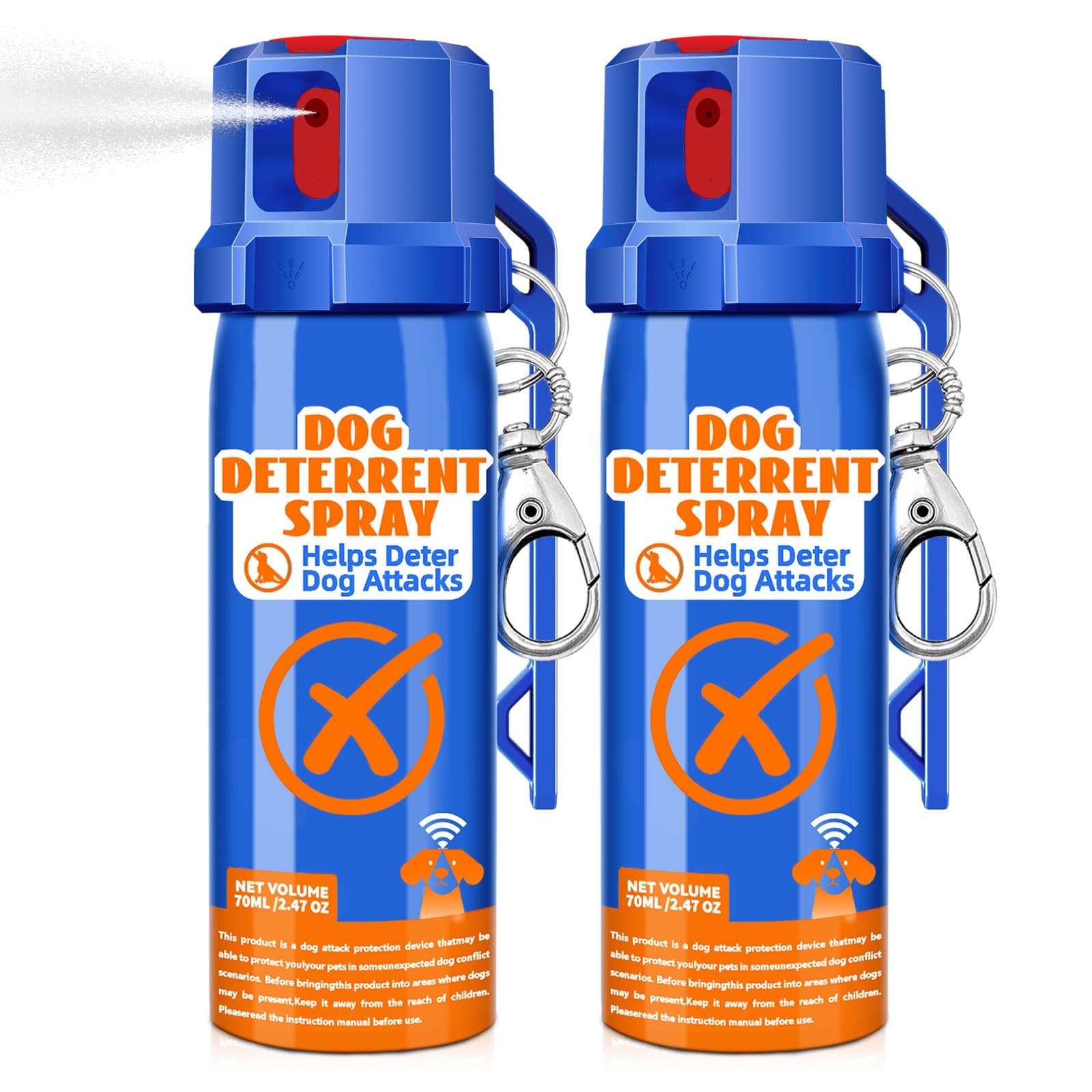 Genolix 2-Pack Dog Deterrent Spray, Citronella Repellent for Dogs 70ml (2.37Oz)...