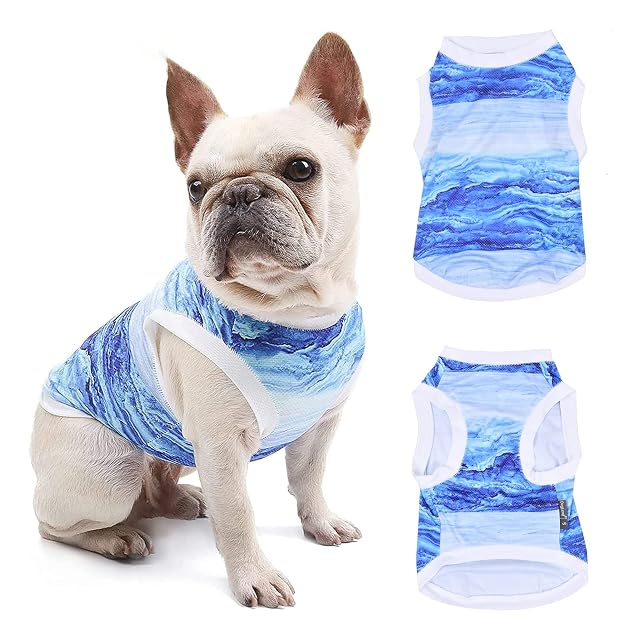 Nivofu Camisa Verano para Perro, Camisa Transpirable para Mascotas, Camiseta de Cachorro