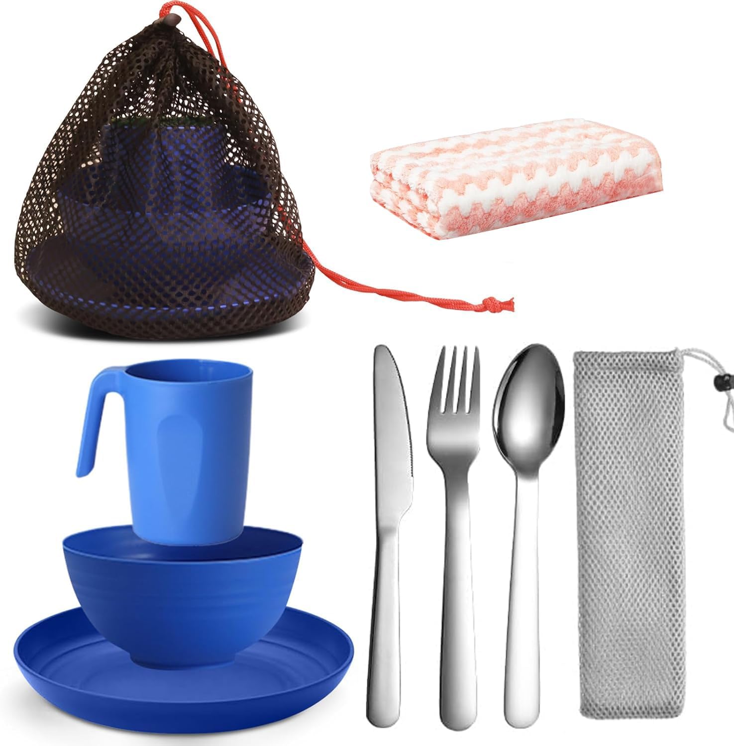 Compact Camping Mess Kit for One: Lightweight, Reusable, Easy to Carry