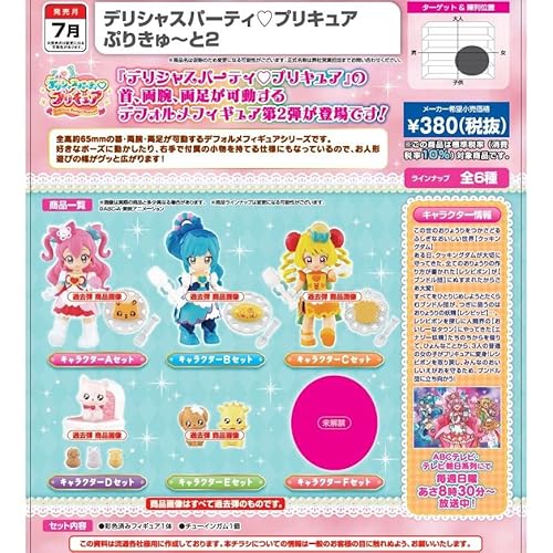 バンダイ デリシャスパーティ プリキュア ぷりきゅ〜と2 食玩