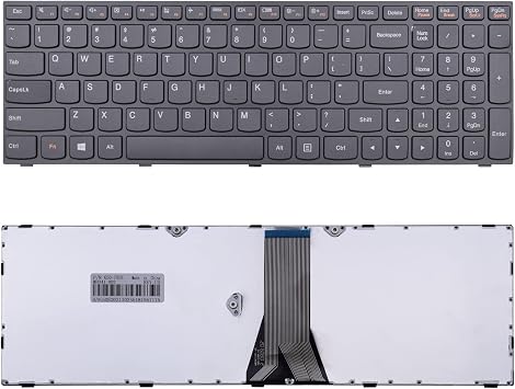 Laptop Keyboard Replacement with Frame Compatible with Lenovo LdeaPad Flex 2 15 B50 B50-30 B50-45 B50-70 B50-80 B51-80 G50 G50-30 G50-45 G50-70 G50-80 G50-75 Z50 US Layout