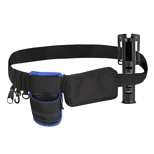 Fishing Belt Rod Holder, Boat Fishing Fighting Belt,Waist Buckle Accessories Bag, Essential Tool Spinning Reel Holder Water Holder for Women Men