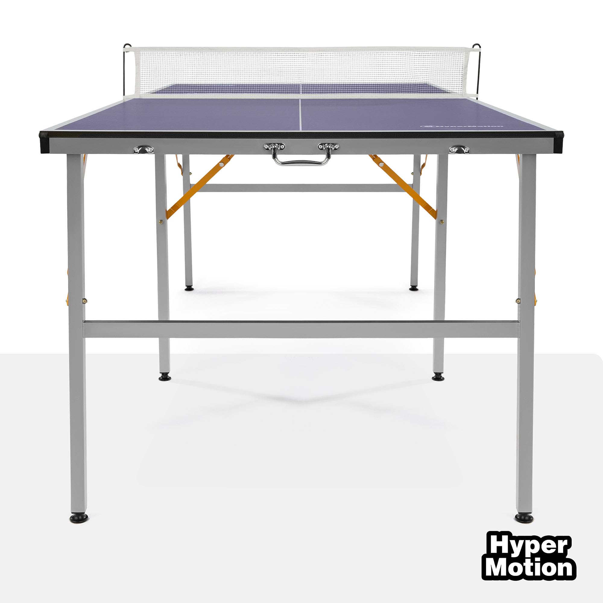 HyperMotion HYP32 Table de Ping Pong Pliante pour Enfants et Adultes, Modèle Compact d’Intérieur avec Filet, Raquettes et Balles, Facile à Transporter