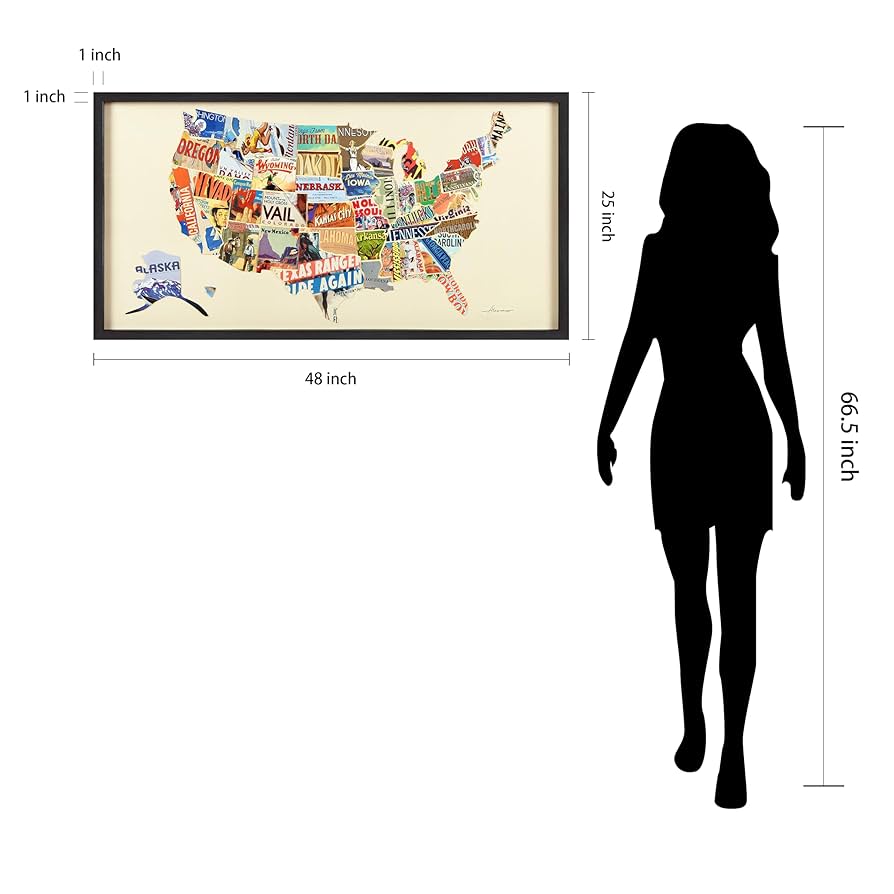 Amazon.com: Empire Art Direct American Map Dimensional